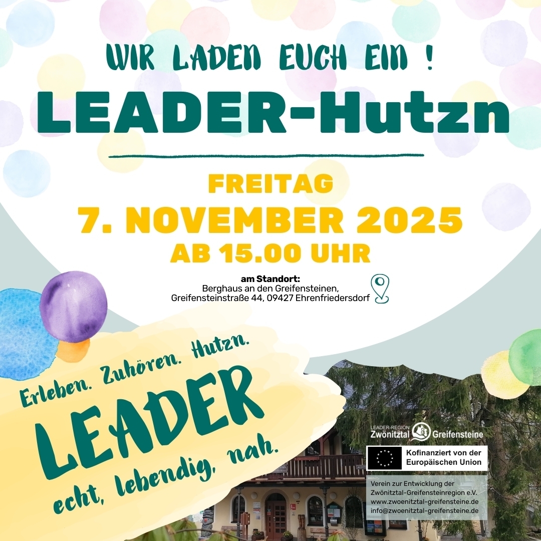 Einladung zum LEADER-Hutzn am 7. November