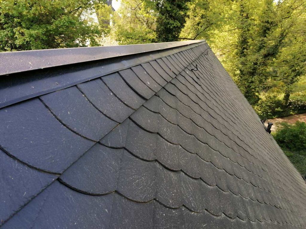 Dach der Beerdigungshalle (Link öffnet Bild vergrößert in einem Popupfenster)