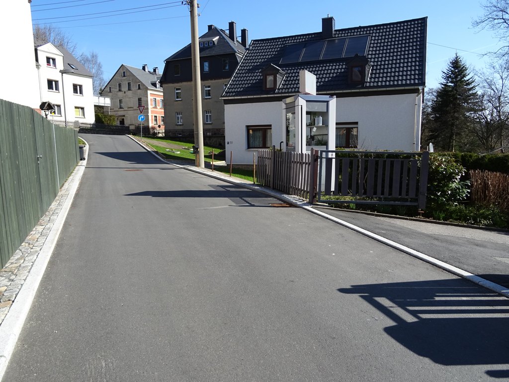 Sicht Richtung Hauptsstraße vom "Mühlberg" aus